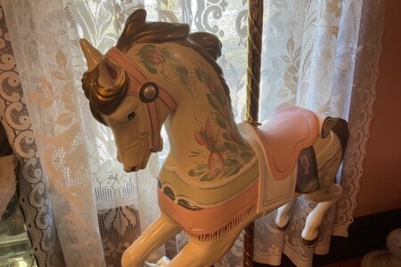 carousel Horse in Dining Room Lady Grace